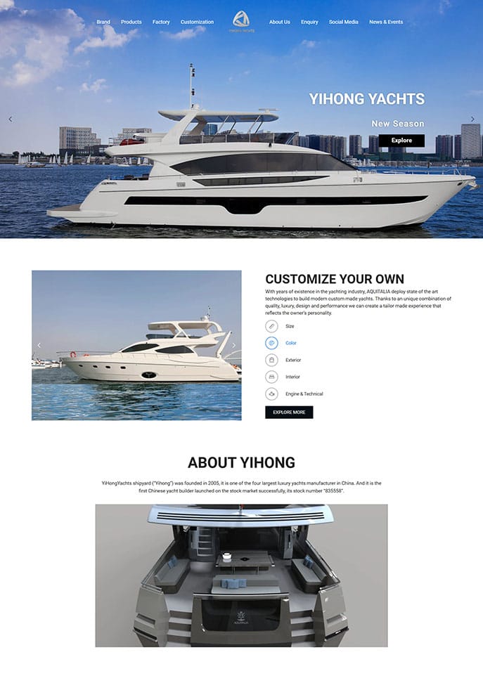 Yihong yachts游轮品牌