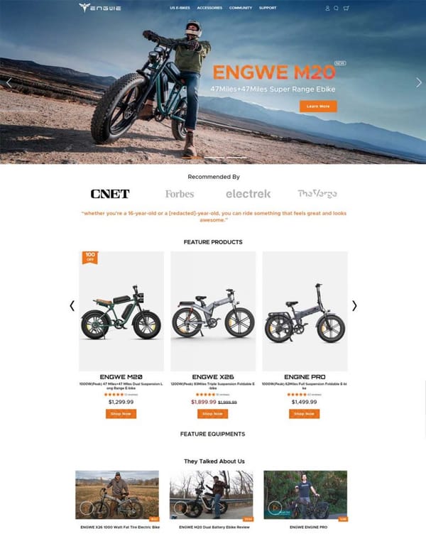 ENGWE BIKE电动自行车