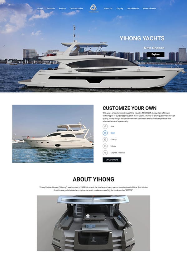 Yihong yachts游轮品牌