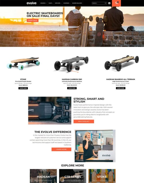 Evolve电动滑板