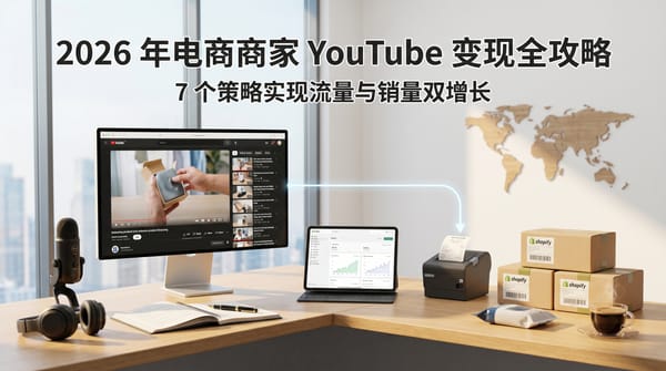 2026年电商商家YouTube变现全攻略：7个策略实现流量与销量双增长