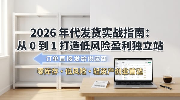 2026年代发货模式实战指南：从0到1打造低风险盈利独立站