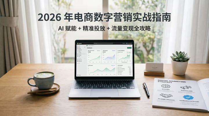 2026年电商数字营销实战指南：AI赋能+精准投放+流量变现全攻略
