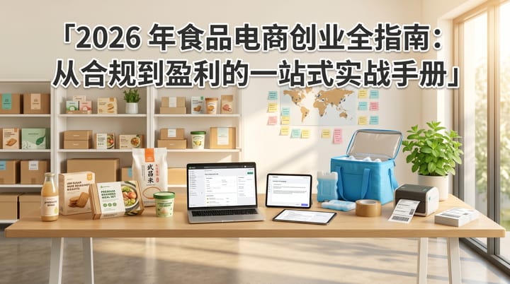 2026年食品电商创业全指南：从合规到盈利的一站式实战手册
