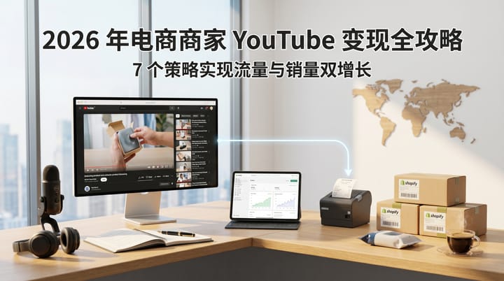 2026年电商商家YouTube变现全攻略：7个策略实现流量与销量双增长